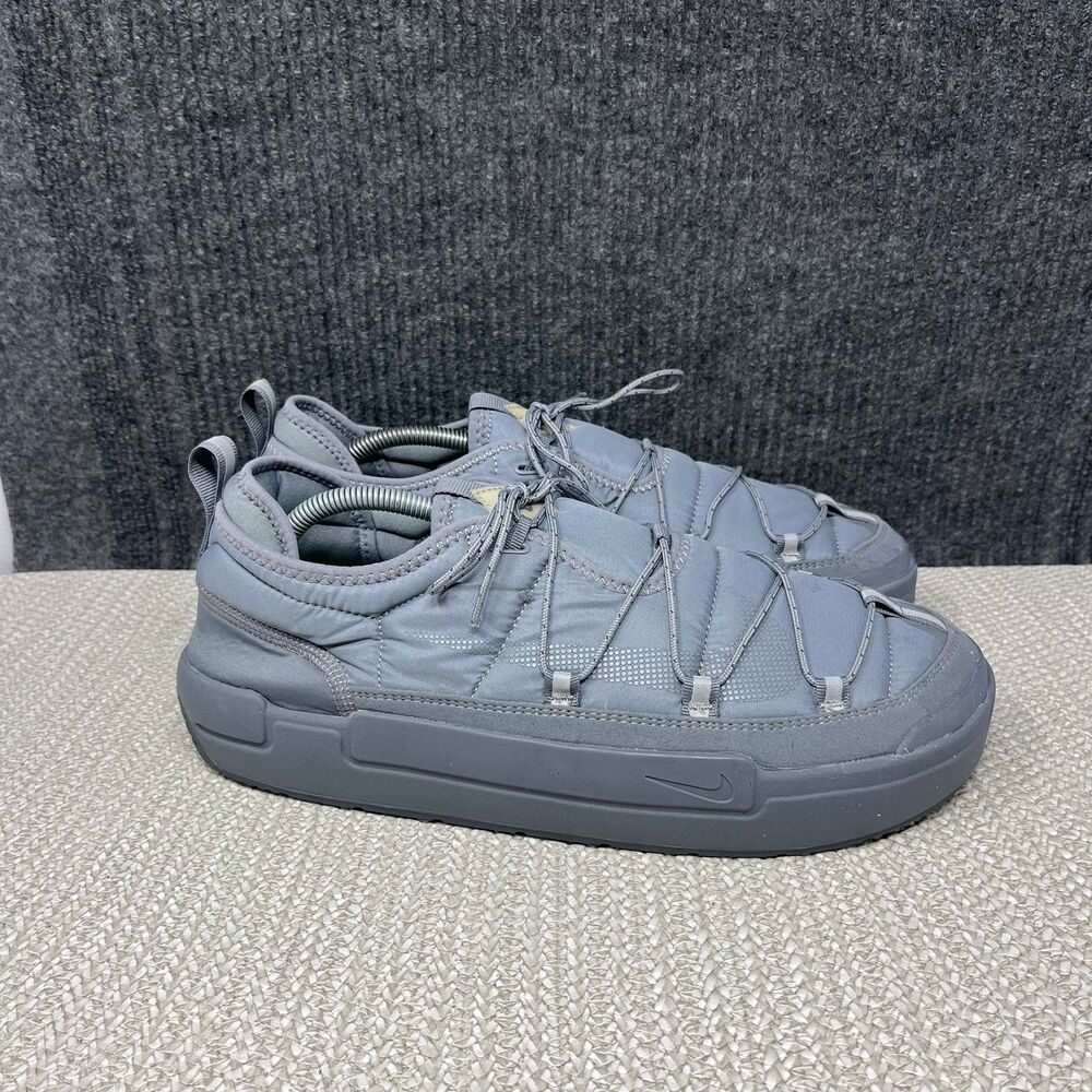 Nike Offline Pack Cool Dark Grey Quilted Slip On Shoes Mens 12 CT3290-002